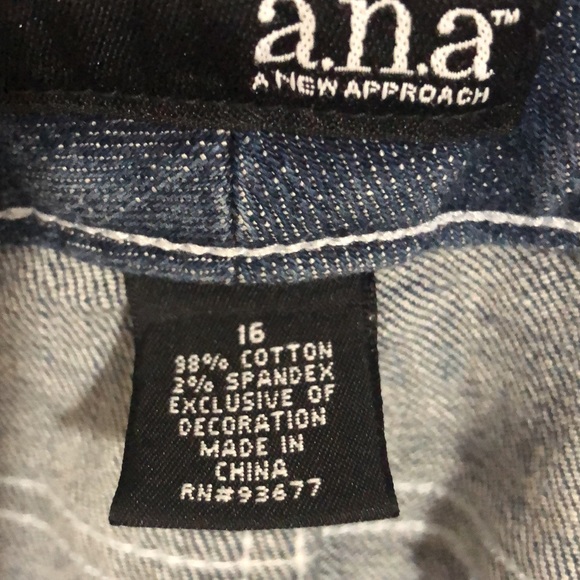 a.n.a  denim modern fit jeans size 16❤️ - Picture 3 of 9